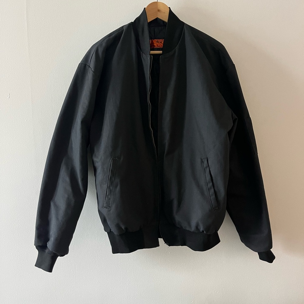 Classic Black Bomber Jacket for Men